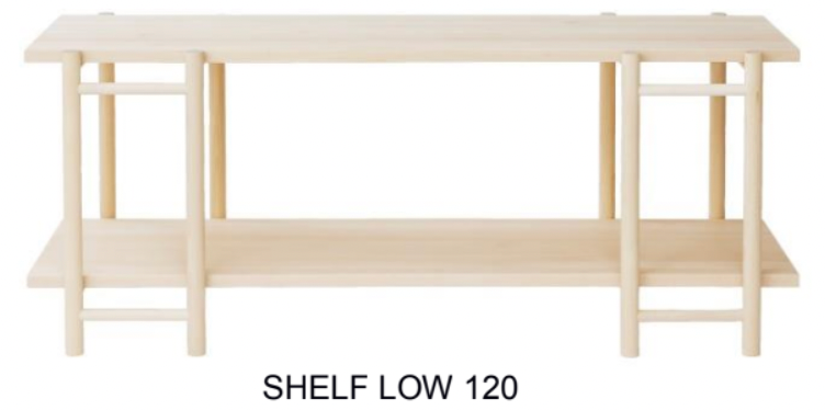 Tikas Shelf Low 120cm