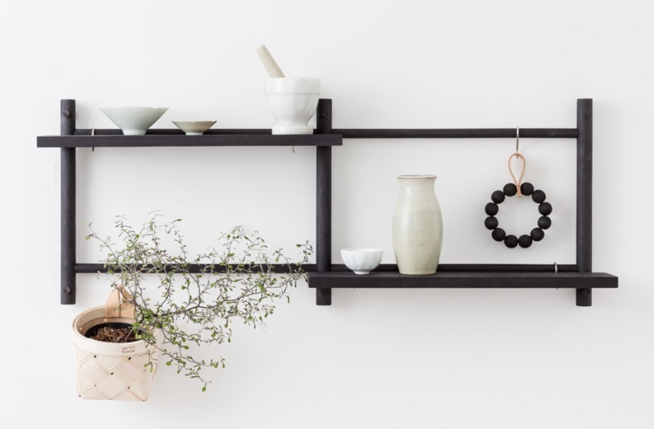 Tikas Wall Rack with hooks.