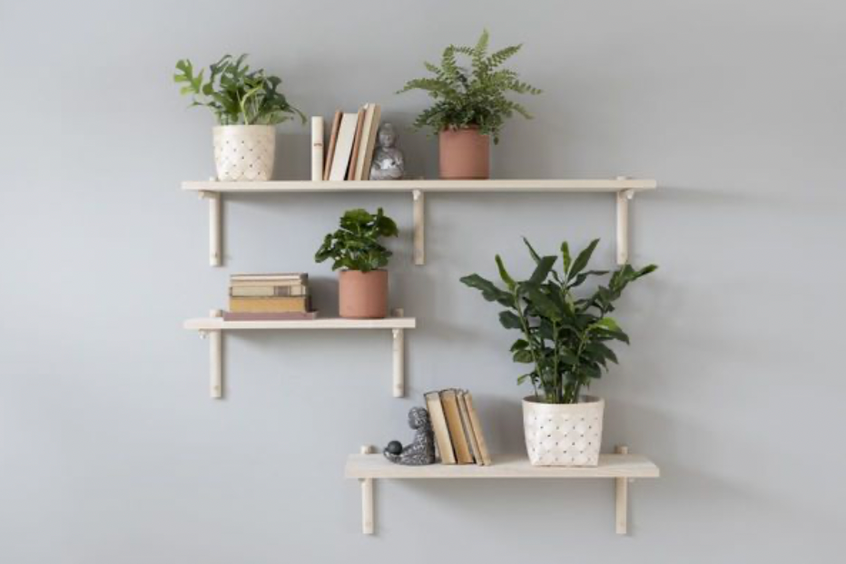 Tikas Wall Shelves Black Birch